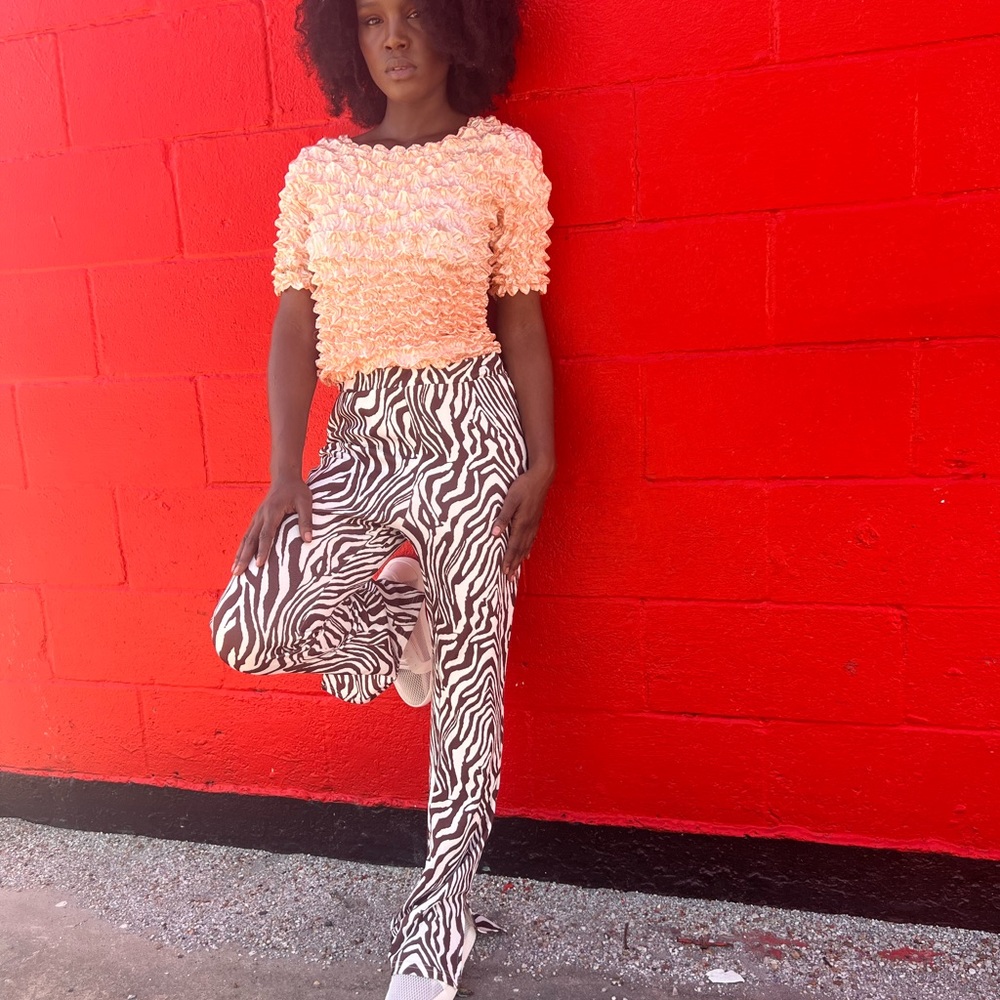 SHEIN Zebra Stripe Leggings